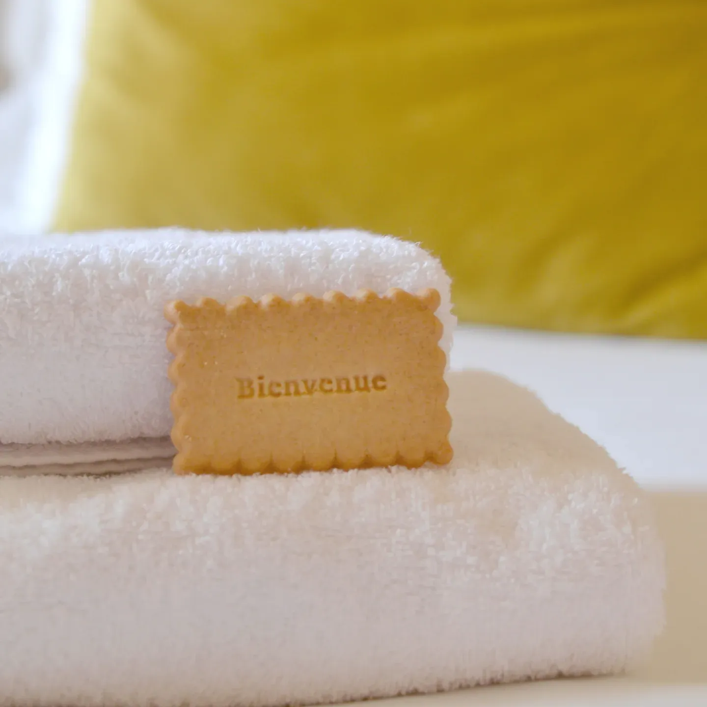 Biscuit bienvenue dans un hotel