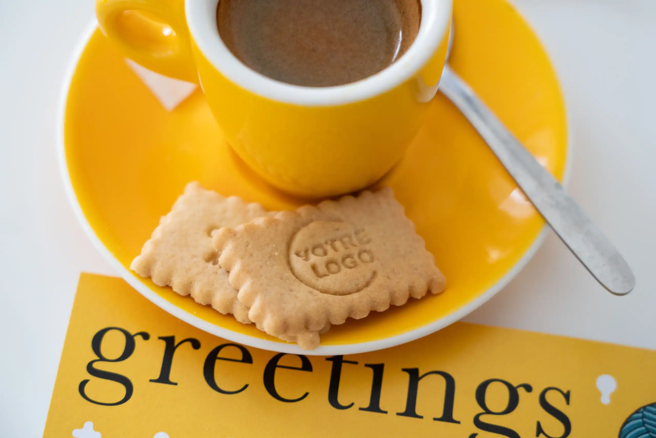 Biscuits personnalisés pour café, hôtel et restaurant, plateau de service CHR