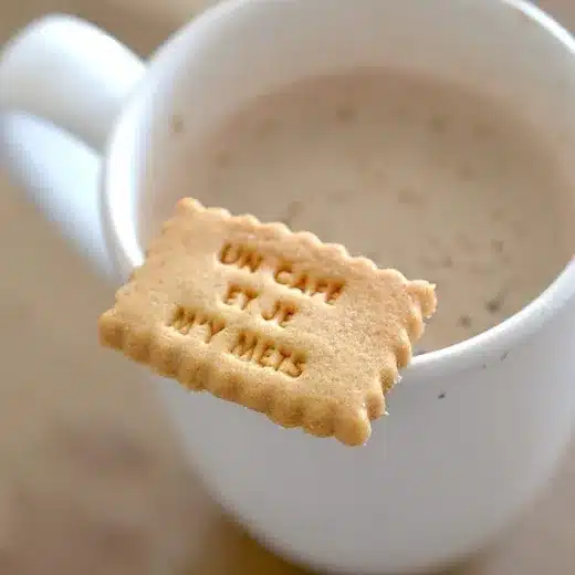 Table de petit-déjeuner d'entreprise avec café et viennoiseries pour les équipes